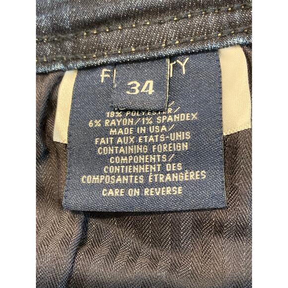 Fidelity Denim Jimmy Slim Straight Leg Jeans 34x31 Empirical Blue NWT USA Made - Picture 6 of 8